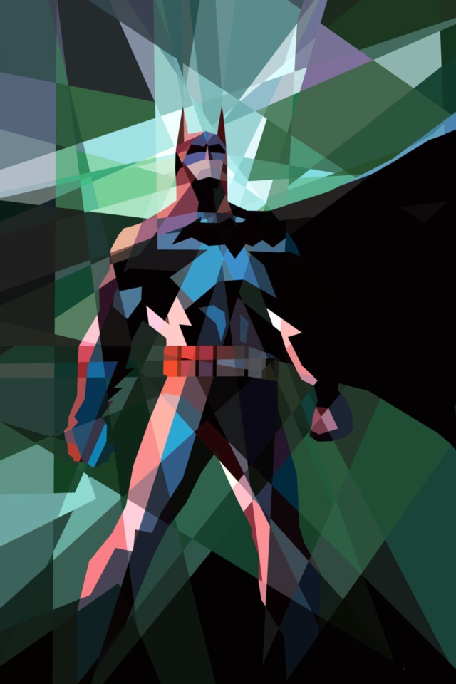 Das Batman Mosaic Wallpaper 640x960