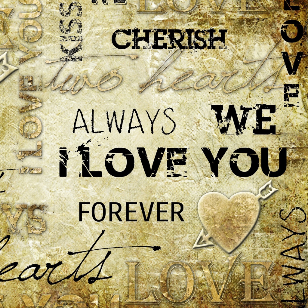 Das Always Love Forever Wallpaper 1024x1024