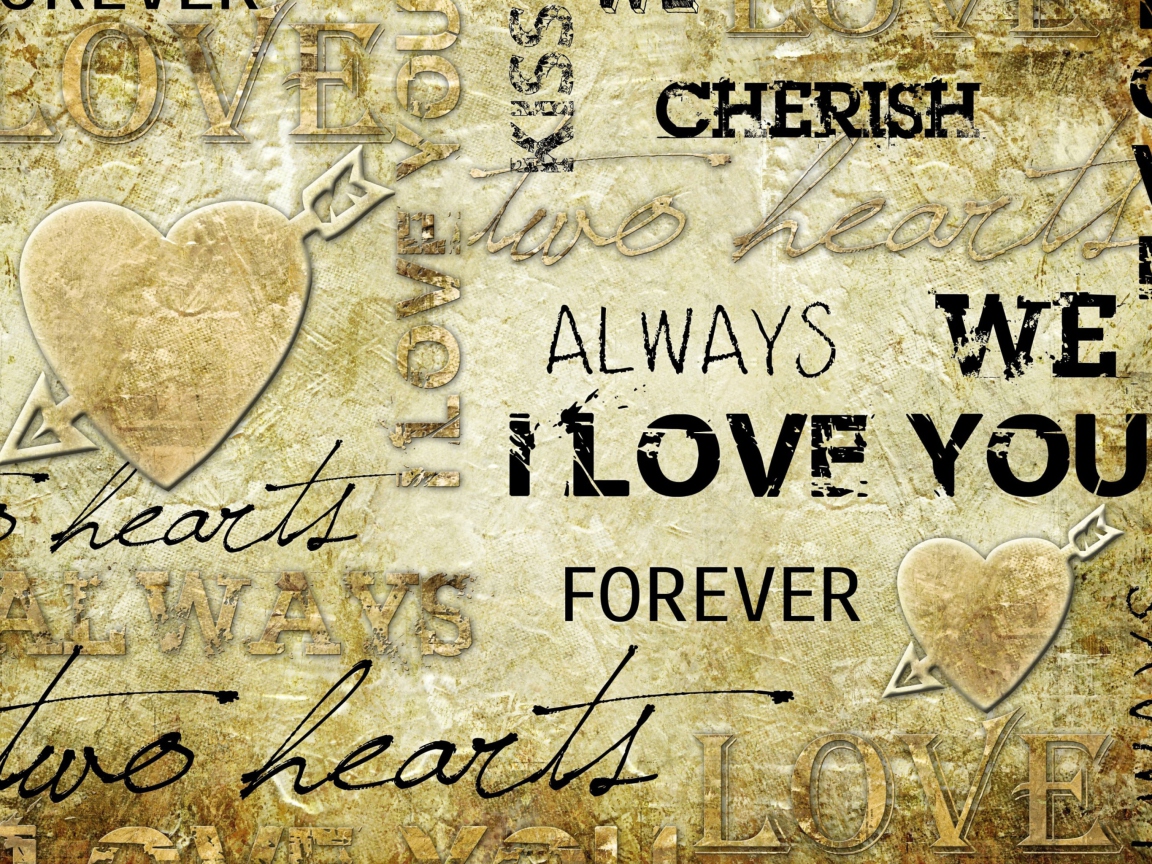 Das Always Love Forever Wallpaper 1152x864