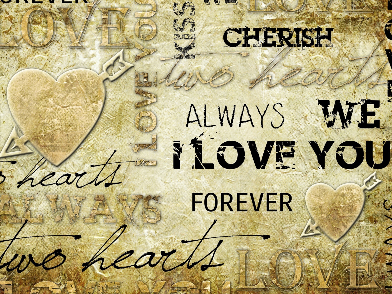 Das Always Love Forever Wallpaper 1600x1200