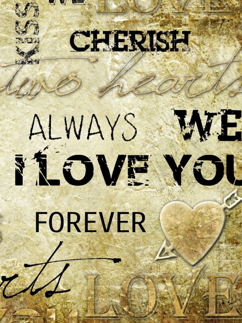 Fondo de pantalla Always Love Forever 480x640