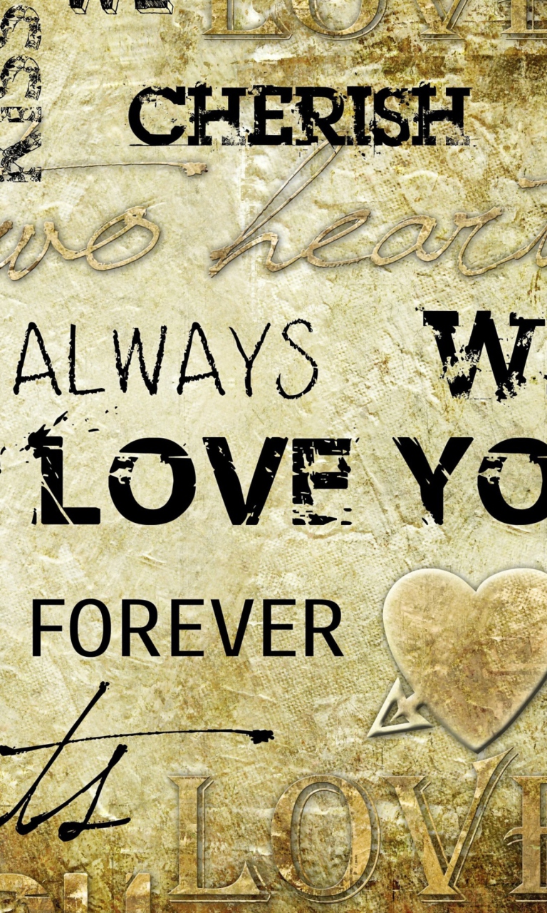 Always Love Forever wallpaper 768x1280