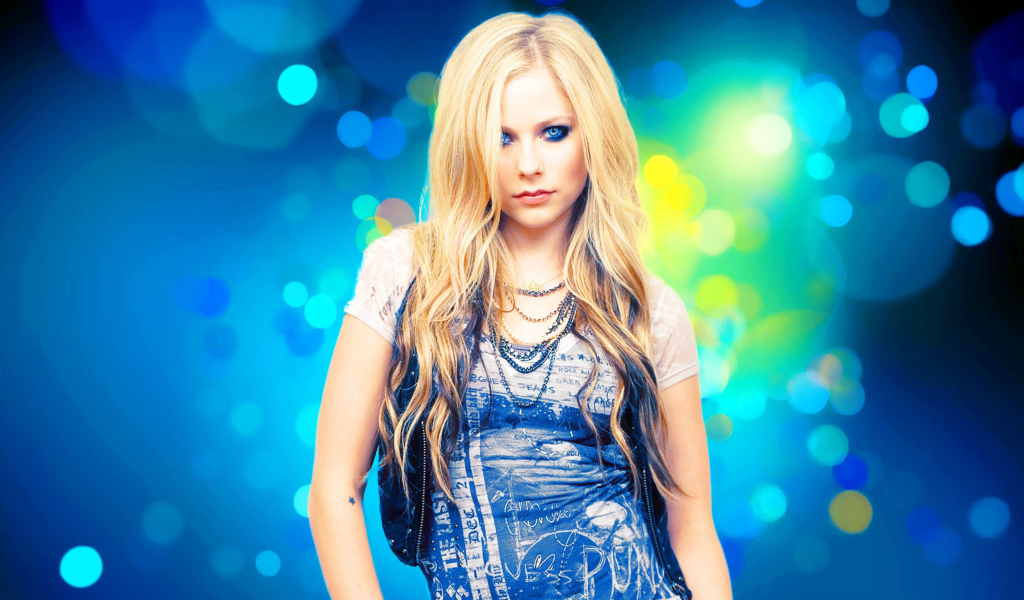 Fondo de pantalla Avril Lavigne 1024x600