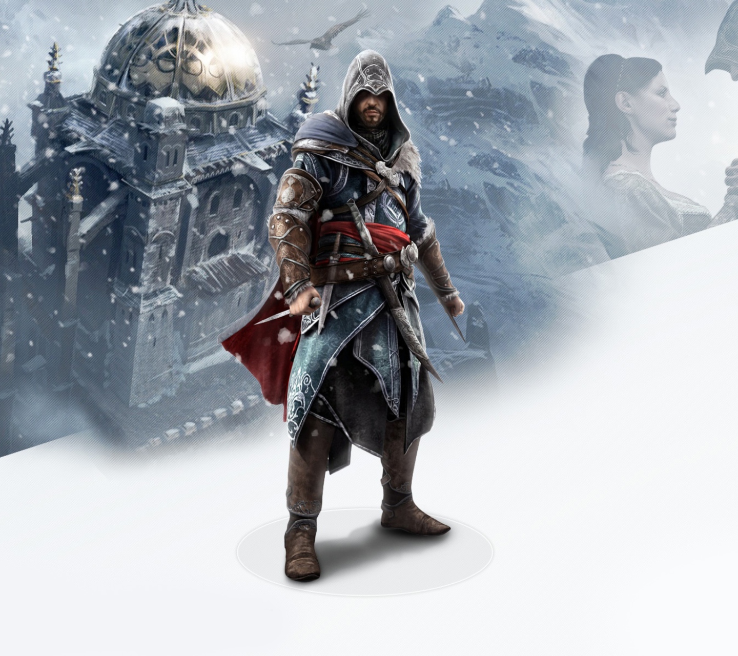 Das Ezio Assassins Creed Revelations Wallpaper 1440x1280