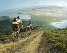 Traveling By Bicycle wallpaper 220x176