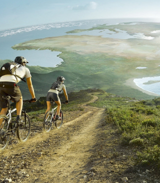 Traveling By Bicycle sfondi gratuiti per Nokia Asha 311