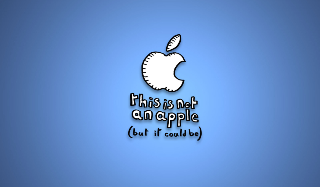 This Is Not An Apple wallpaper 1024x600