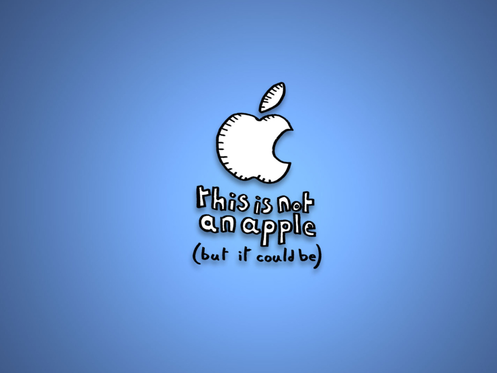 Обои This Is Not An Apple 1024x768