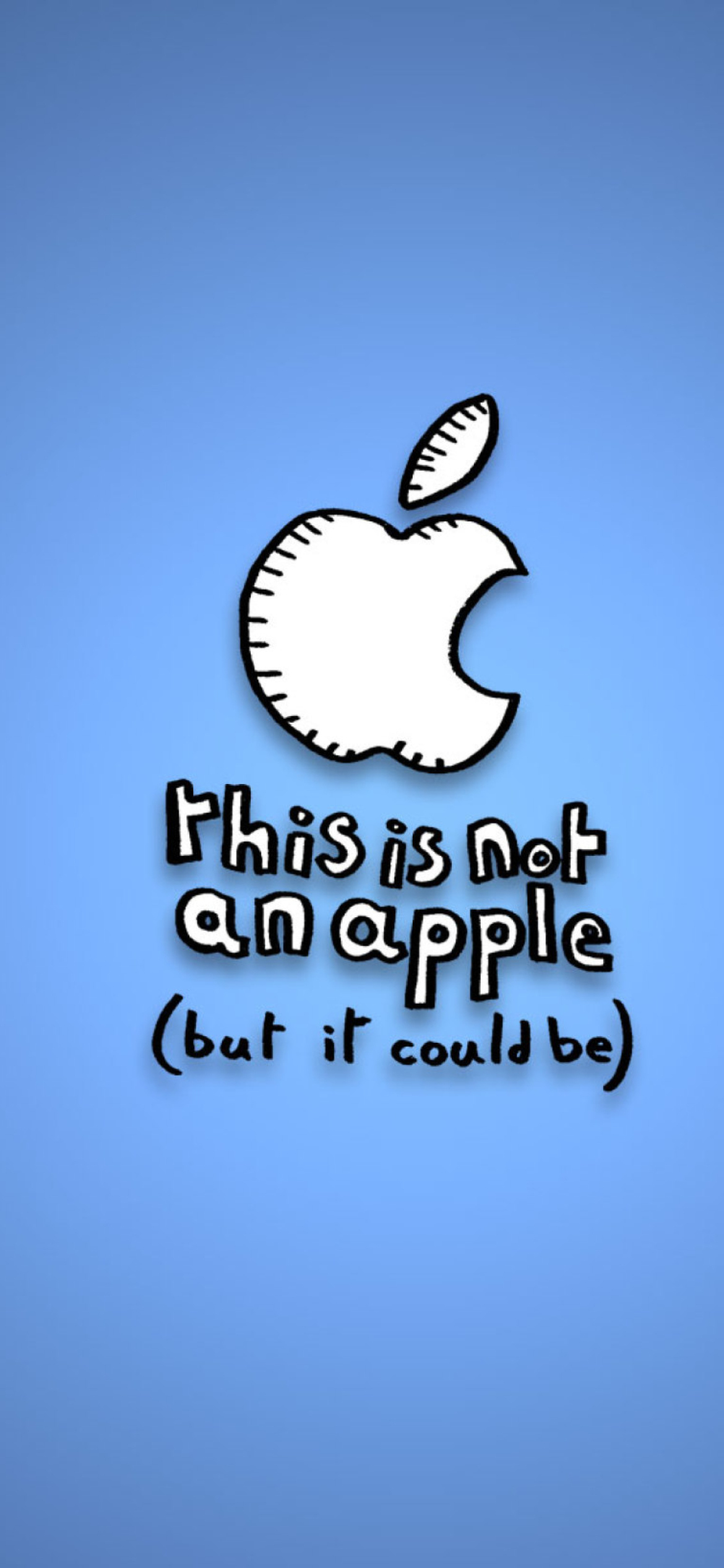 Обои This Is Not An Apple 1170x2532