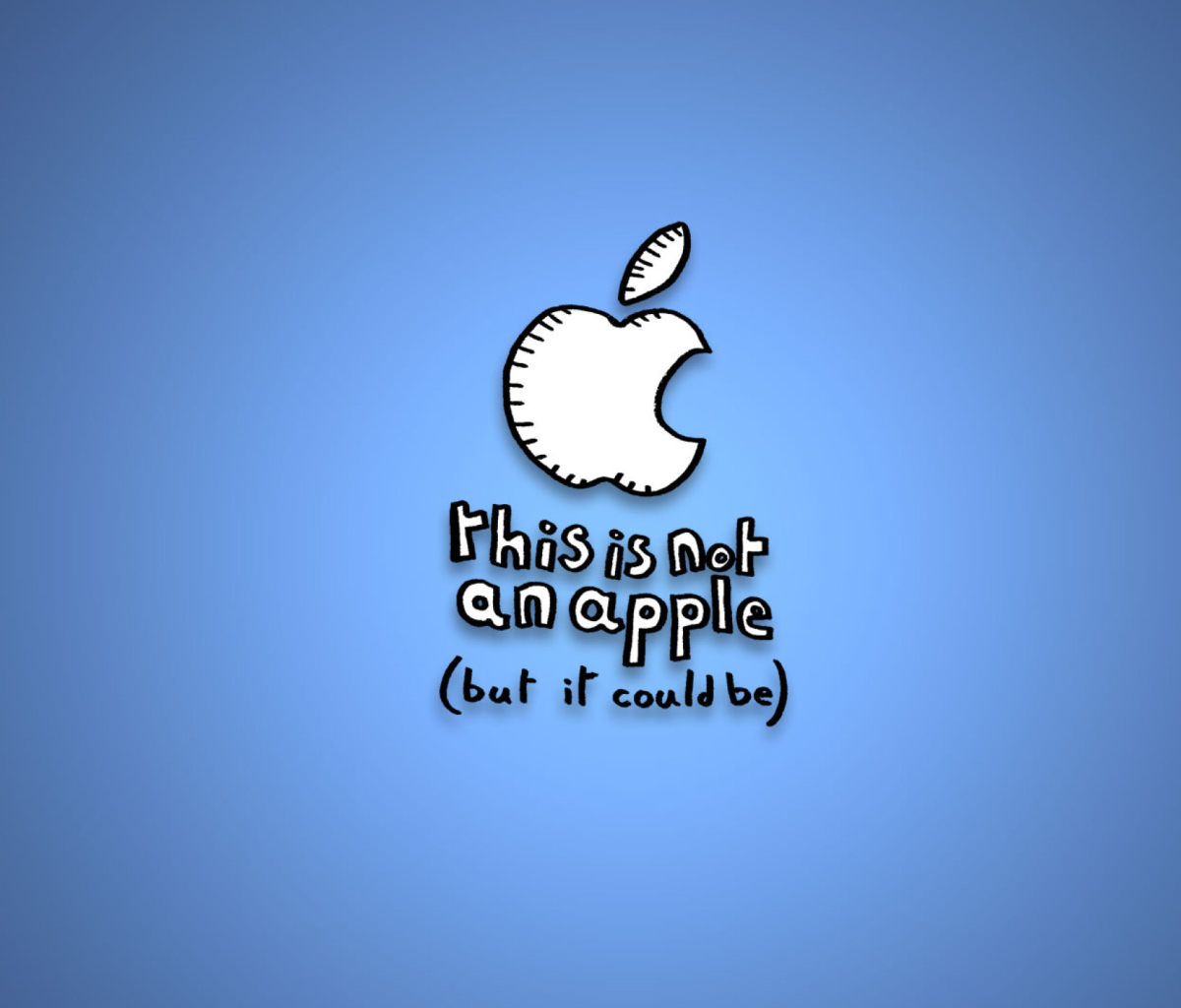 Обои This Is Not An Apple 1200x1024
