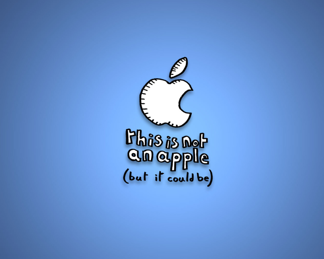Обои This Is Not An Apple 1280x1024