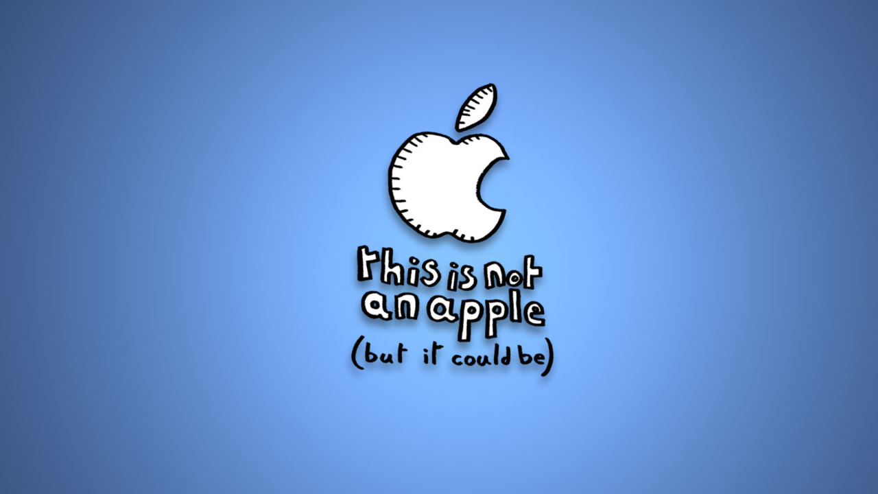 This Is Not An Apple wallpaper 1280x720
