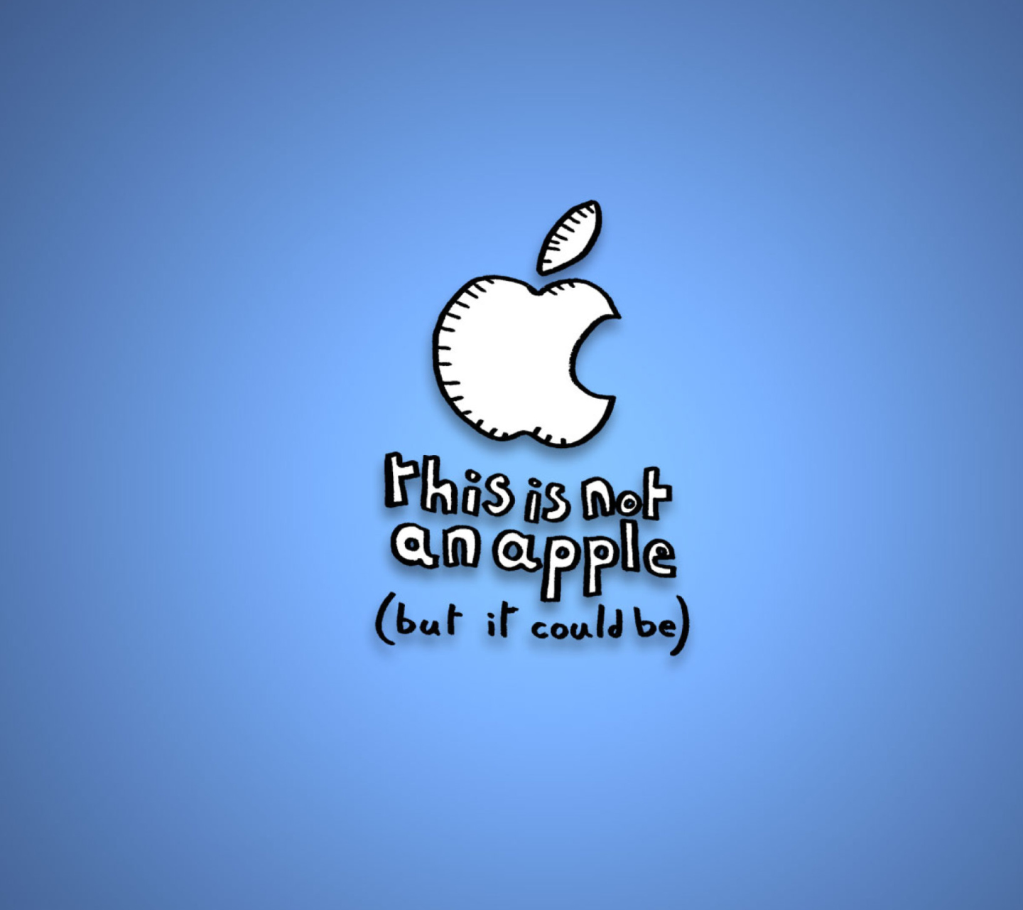 Fondo de pantalla This Is Not An Apple 1440x1280