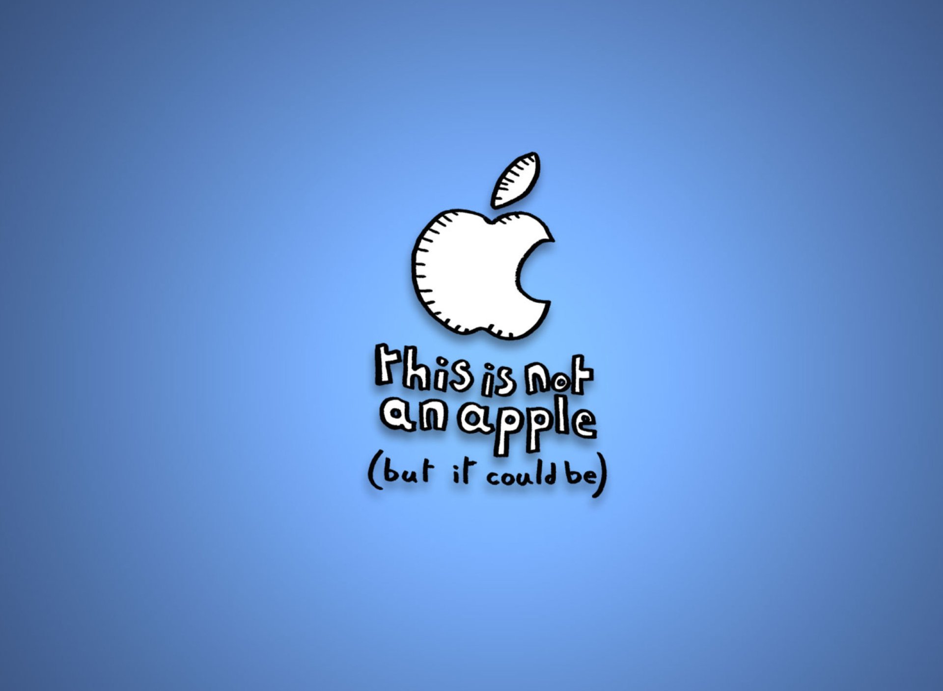 Обои This Is Not An Apple 1920x1408