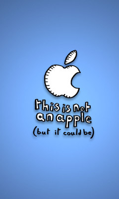 Обои This Is Not An Apple 240x400