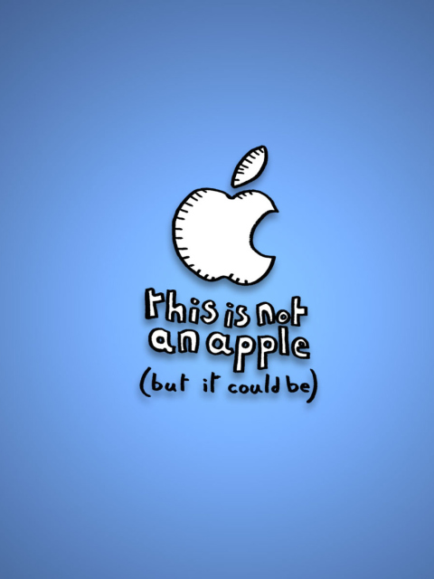 Обои This Is Not An Apple 480x640