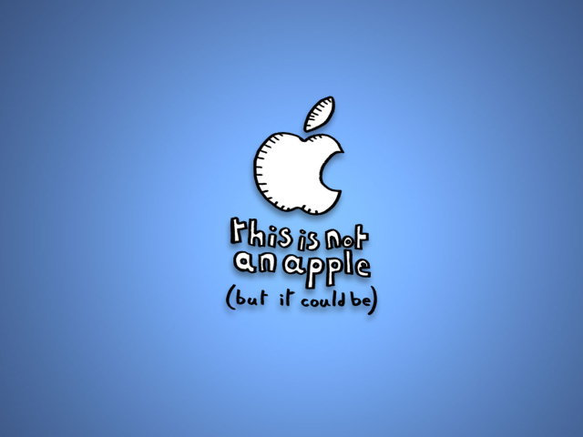 Обои This Is Not An Apple 640x480