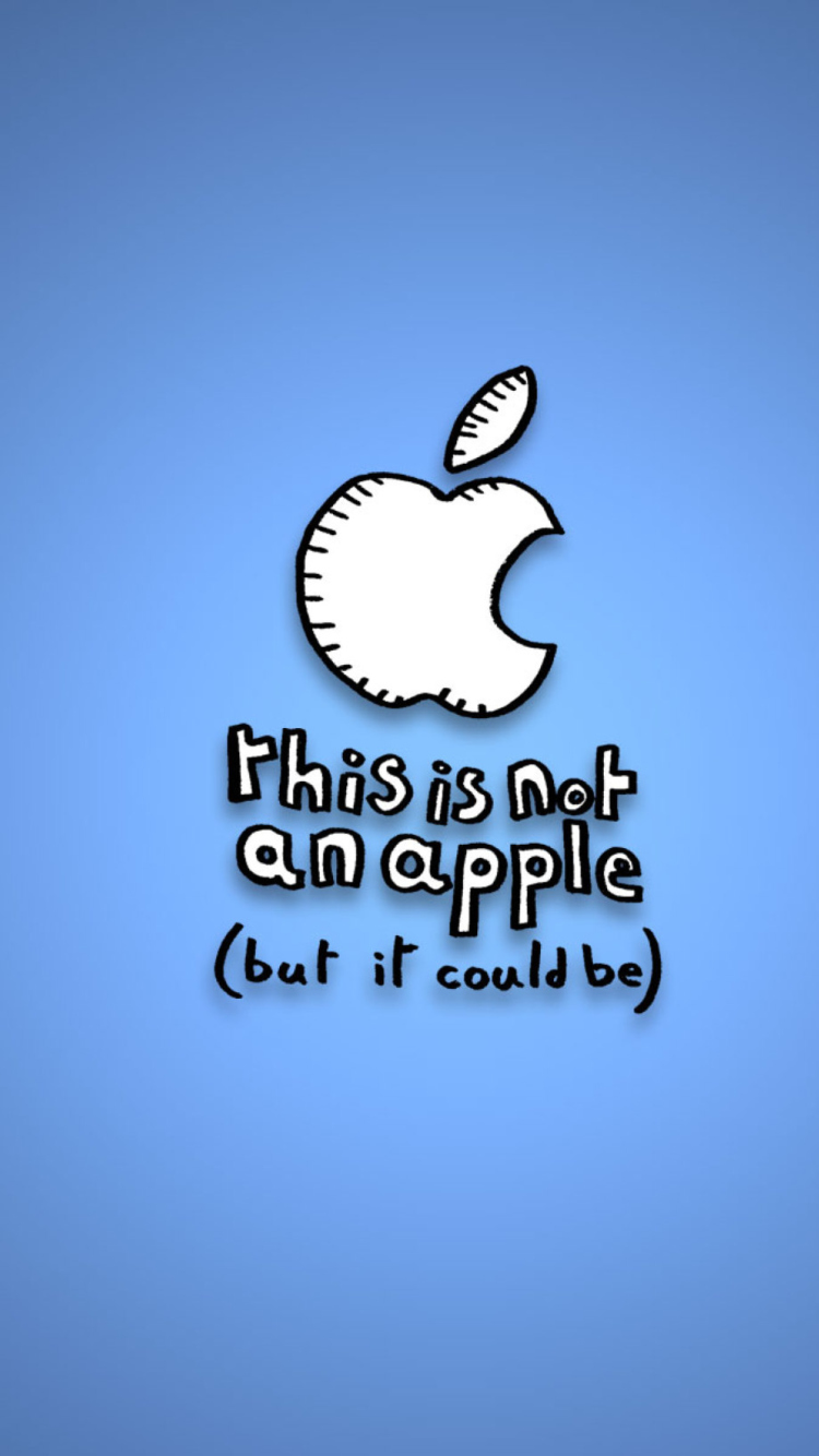 Fondo de pantalla This Is Not An Apple 750x1334