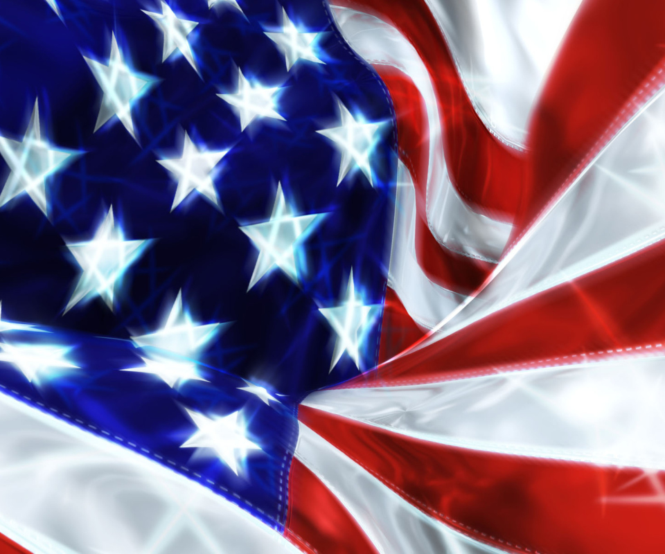 USA Flag Celebration wallpaper 960x800