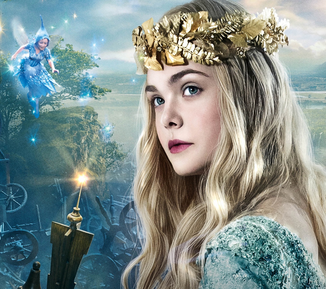 Sfondi Elle Fanning As Princess Aurora 1080x960