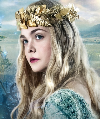 Elle Fanning As Princess Aurora - Obrázkek zdarma pro 240x400