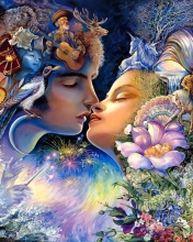 Screenshot №1 pro téma Josephine Wall Paintings - Prelude To A Kiss 176x220
