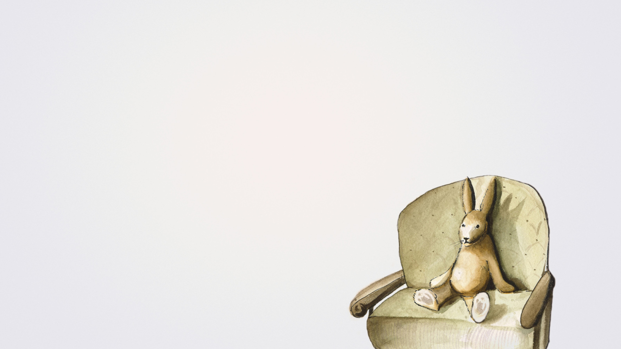 Обои Rabbit On Sofa 1280x720