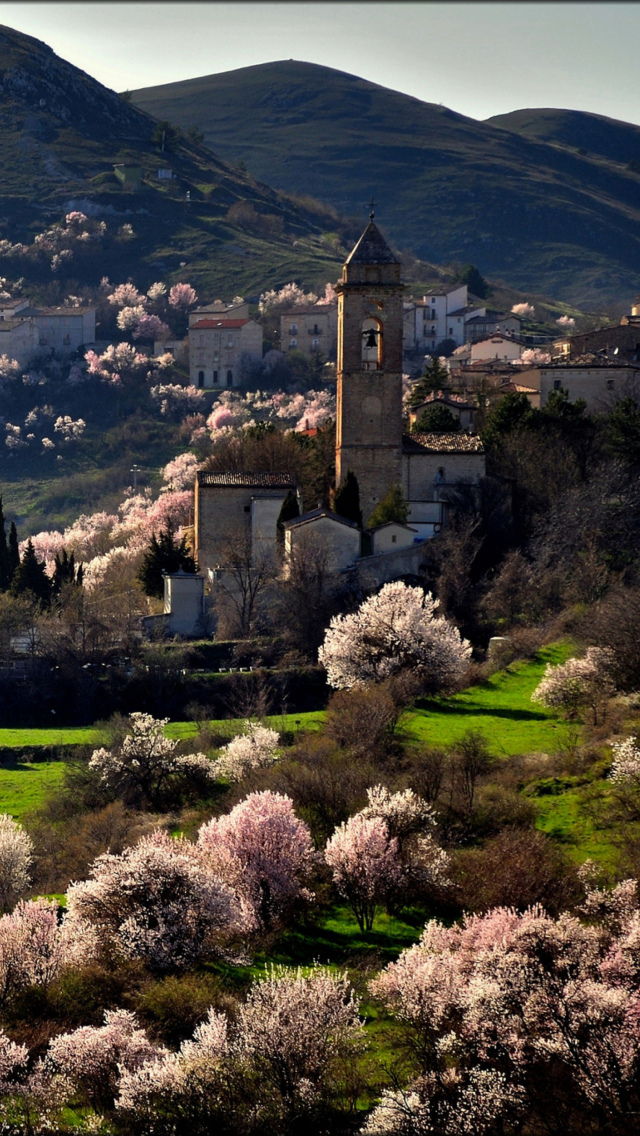 Italy In Bloom wallpaper 640x1136