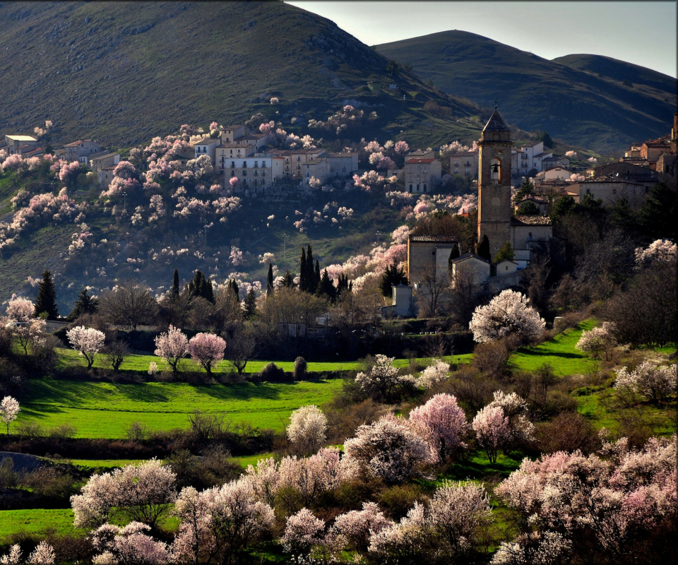 Das Italy In Bloom Wallpaper 960x800