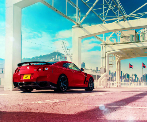 Fondo de pantalla Nissan GT R R35 480x400