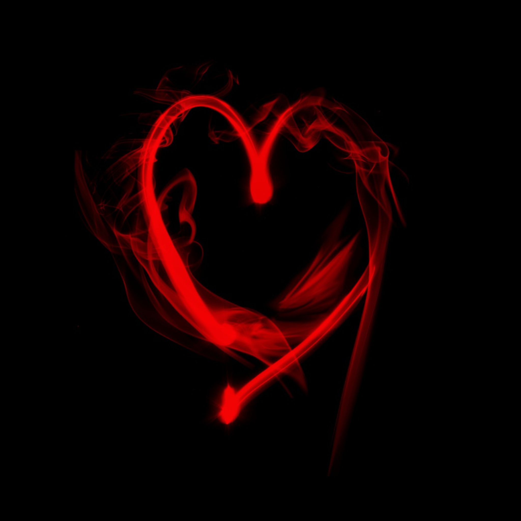 Das Flaming Heart Wallpaper 2048x2048