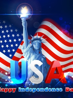 Das 4TH JULY Independence Day USA Wallpaper 240x320
