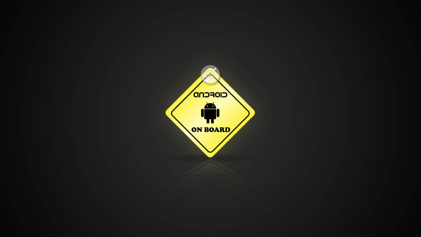 Das Android On Board Wallpaper 1366x768