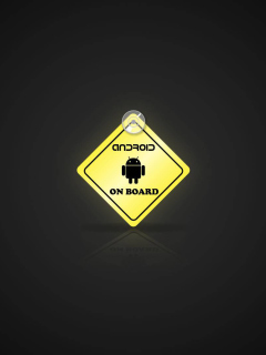 Das Android On Board Wallpaper 240x320