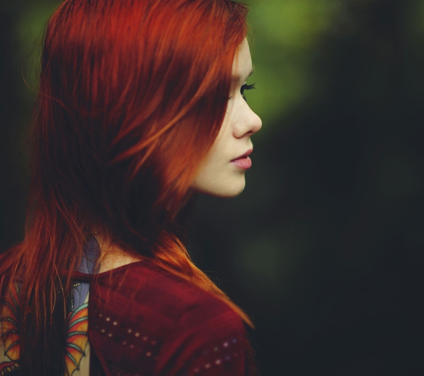 Обои Redhead Girl 1440x1280