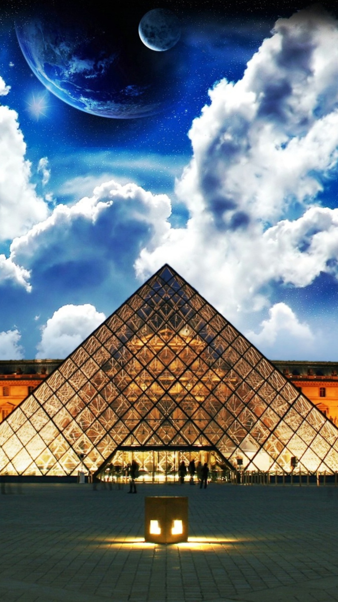 Обои Louvre Museum 1080x1920