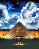 Das Louvre Museum Wallpaper 128x160