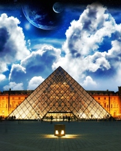 Das Louvre Museum Wallpaper 176x220