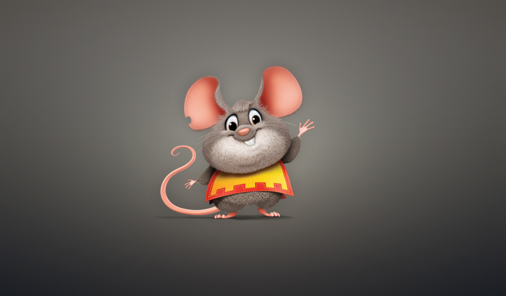 Funny Little Mouse wallpaper 1024x600