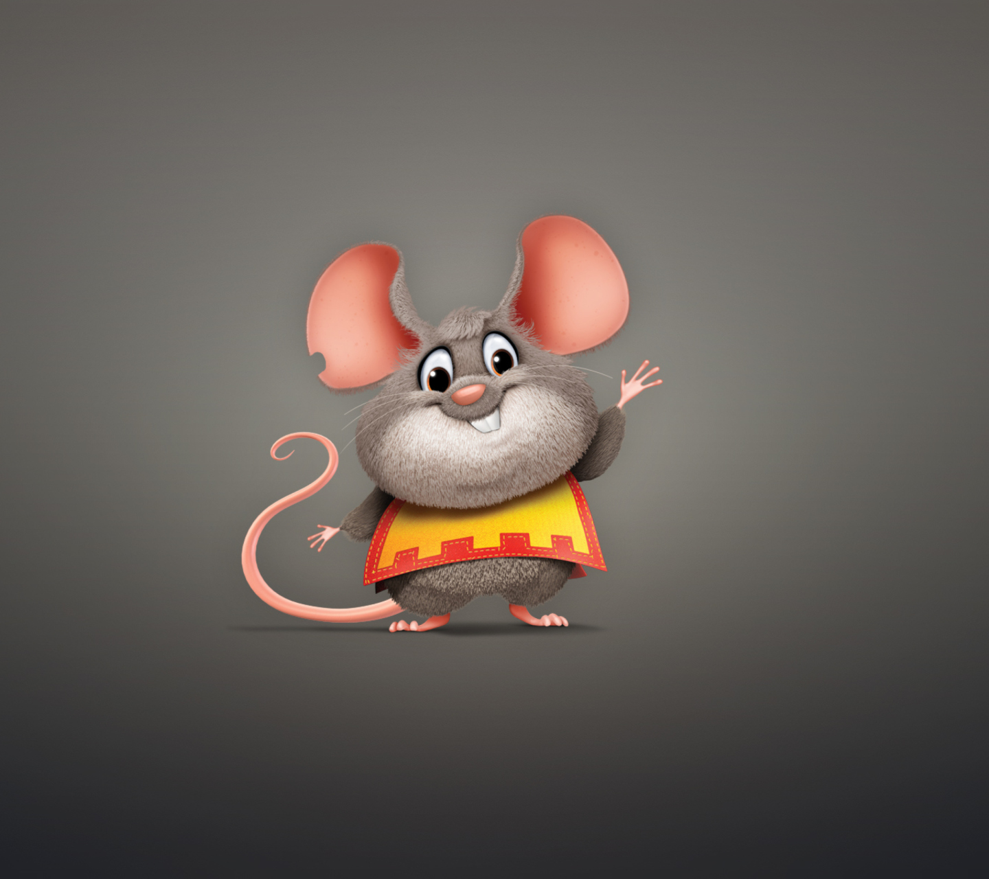 Funny Little Mouse wallpaper 1440x1280