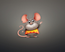 Funny Little Mouse wallpaper 220x176