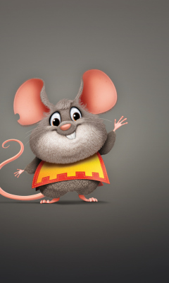 Funny Little Mouse wallpaper 240x400