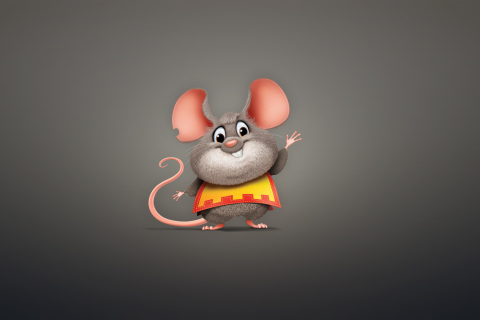 Das Funny Little Mouse Wallpaper 480x320