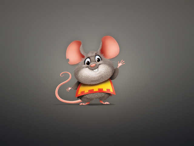 Das Funny Little Mouse Wallpaper 640x480