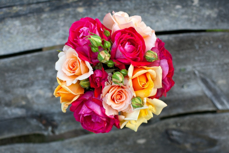 Das Amazing Roses Bouquet Wallpaper