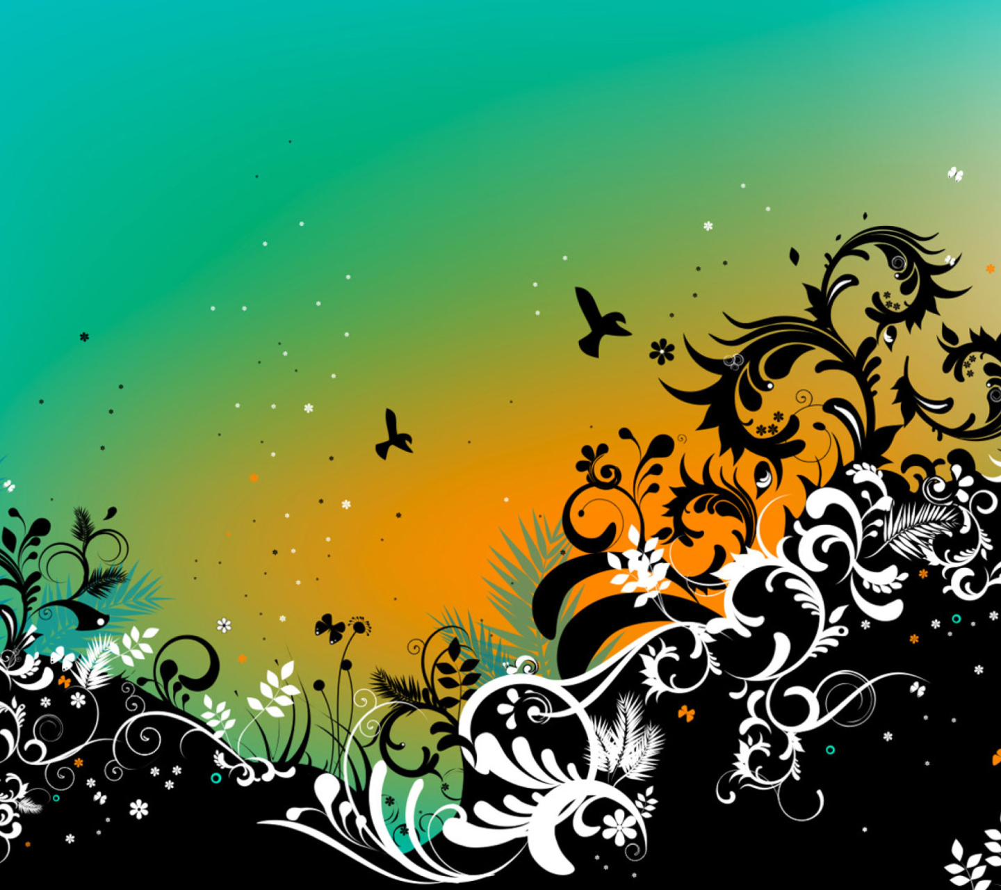 Das Vector Nature Design Wallpaper 1440x1280