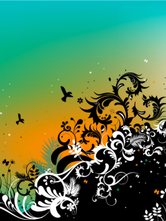 Das Vector Nature Design Wallpaper 240x320