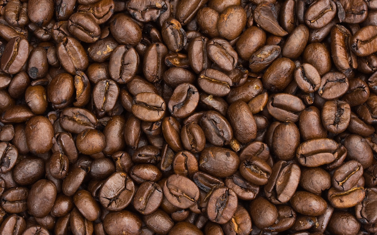 Das Roasted Coffee Beans Wallpaper 1280x800