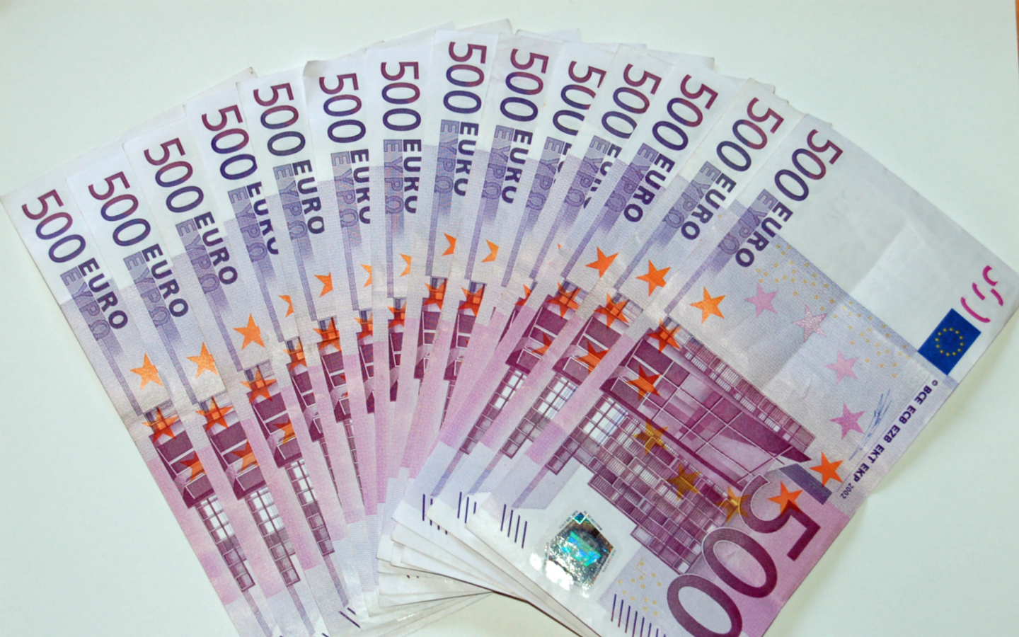 Fondo de pantalla 500 Euro Cash 1440x900