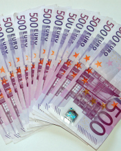 Fondo de pantalla 500 Euro Cash 176x220